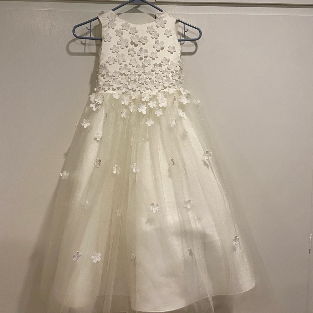 Princess Paliana White High Neck Formal Dress